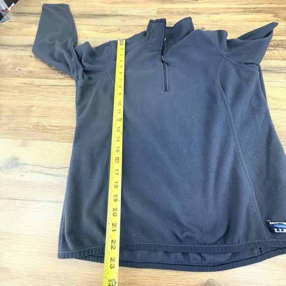 L.L. Bean Woman’s S Blue Long Sleeve Polyester Fleece Quarter Zip ID 502183 - Picture 3 of 7